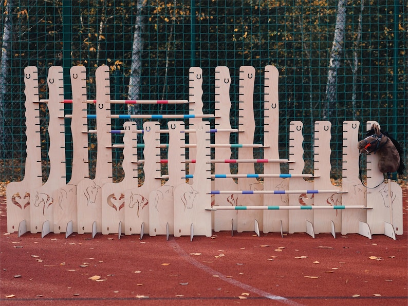 Hobby Horse 8 X Obstacle BIG Set, Kids Garden Jumping Hurdles, 4x110 ...