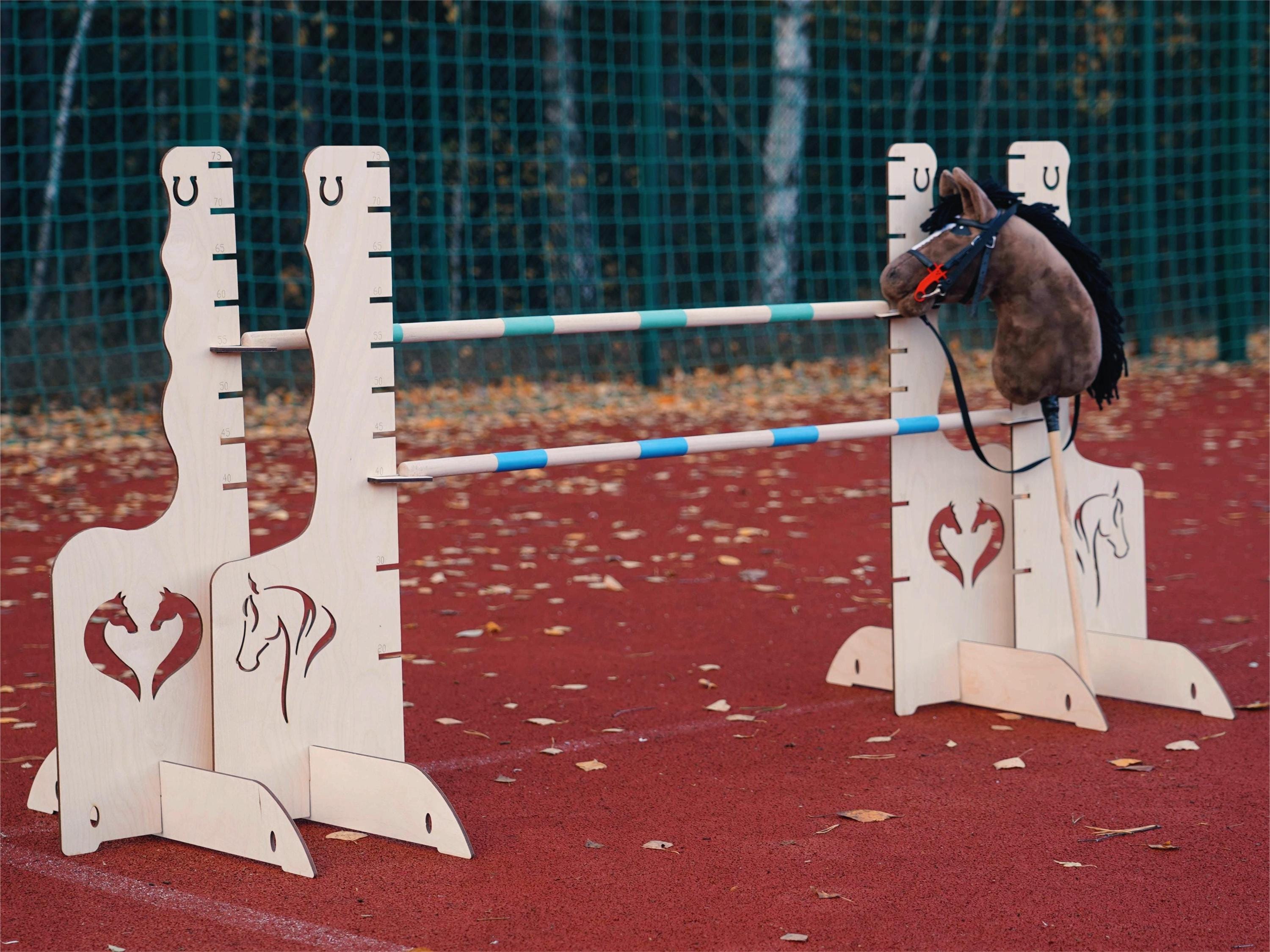 Hobby Horse Obstacle Set, Kids Garden Jumping Hurdles, 2x75cm Amazing ...