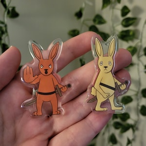 KCD2 Rabbit Acrylic Pins