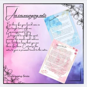 Carta digital personalizada / Notas personalizadas de esperanza, ánimo y recuerdos / Cartas digitales