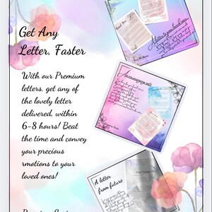 Carta manuscrita totalmente personalizada / Personalizada para cualquier ocasión / Cartas premium / Entrega rápida