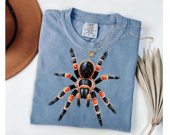 Tarantula Shirt. Arachnid Shirt. Floral T-shirt. Flower Shirt