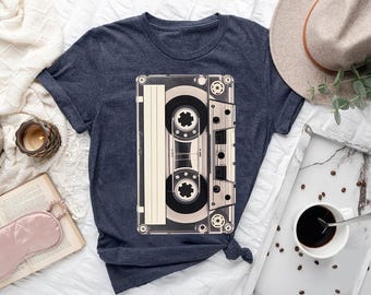 Retro Cassette Tape Graphic T-Shirt: 80s 90s Mixtape Tee