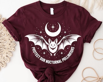 Protect Bats T-Shirt: Eco-Friendly Nature Conservation Tee