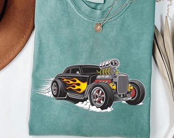 Vintage Hot Rod Car Shirt: Classic Muscle Car Tee