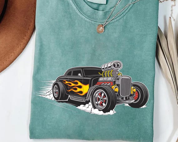 Hot Rod Car Shirt – Classic Muscle Car Tee, Retro Hot Rod Graphic