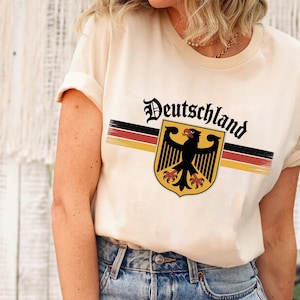 Deutschland Shirt – German Eagle Crest T-Shirt – Germany National Pride Tee – German Flag Heritage Shirt – Deutschland Graphic Tee
