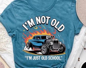 Hot Rod T-Shirt: Funny Old School Muscle Car Tee - Vintage Car Show