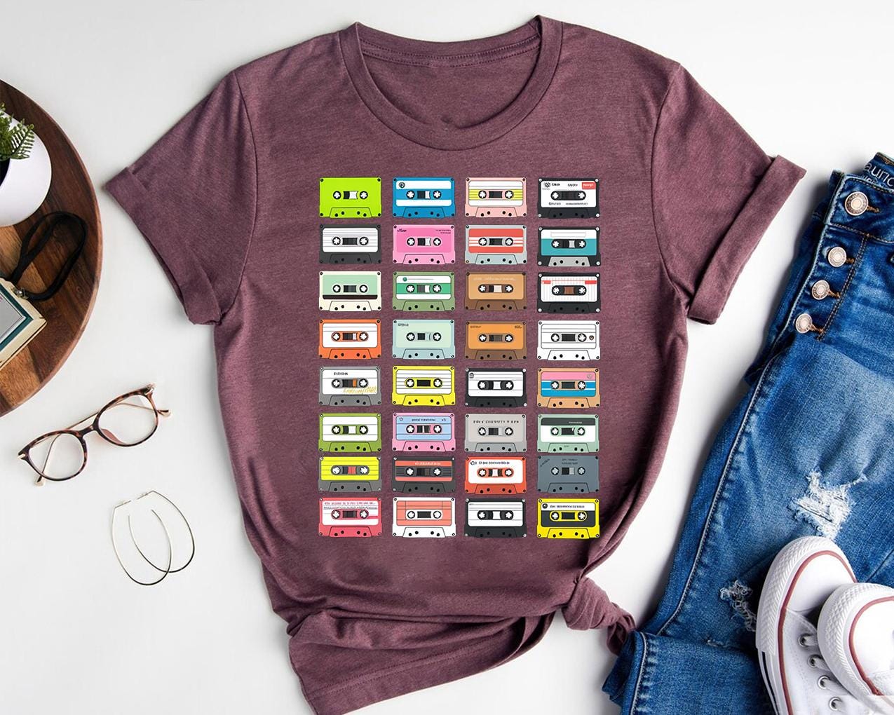 Mixtape Musicassetta Cassetta Anni 90 Retro Maglietta Mixtape Musicassetta Cassetta Anni 90 Retro Maglietta