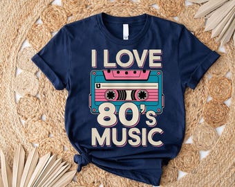 Retro 80s Music Graphic Tee: Cassette Tape Shirt