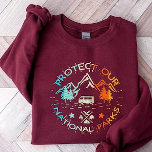 Protect Our National Parks Shirt – Outdoor Adventure Tee – Camping Hiking Nature T-Shirt – Eco Friendly Park Lover Top – Conservation Gift