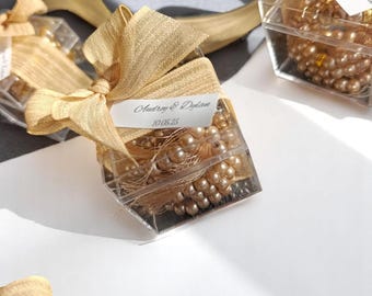 Pearl Tasbih Wedding Favor with Gift Box – Muslim Nikah Gift