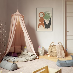Obra de arte bohemia enmarcada: arte mural ecléctico, decoración bohemia chic, lámina de inspiración gitana, arte étnico, póster bohemia colorido