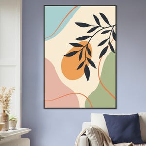 Obra de arte bohemia enmarcada: arte mural ecléctico, decoración bohemia chic, lámina de inspiración gitana, arte étnico, póster bohemia colorido