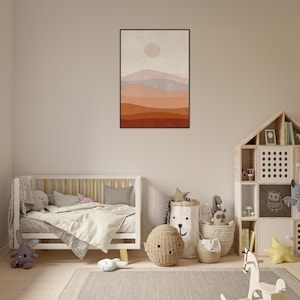 Obra de arte bohemia enmarcada: arte mural ecléctico, decoración bohemia chic, lámina de inspiración gitana, arte étnico, póster bohemia colorido