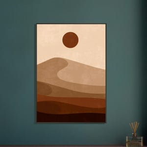 Obra de arte bohemia enmarcada: arte mural ecléctico, decoración bohemia chic, lámina de inspiración gitana, arte étnico, póster bohemia colorido