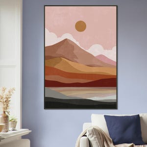 Obra de arte bohemia enmarcada: arte mural ecléctico, decoración bohemia chic, lámina de inspiración gitana, arte étnico, póster bohemia colorido
