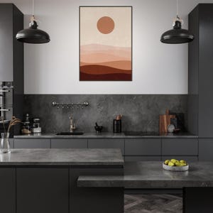 Obra de arte bohemia enmarcada: arte mural ecléctico, decoración bohemia chic, lámina de inspiración gitana, arte étnico, póster bohemia colorido