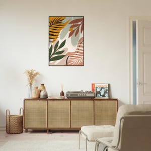 Obra de arte bohemia enmarcada: arte mural ecléctico, decoración bohemia chic, lámina de inspiración gitana, arte étnico, póster bohemia colorido