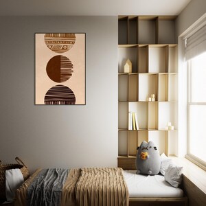 Obra de arte bohemia enmarcada: arte mural ecléctico, decoración bohemia chic, lámina de inspiración gitana, arte étnico, póster bohemia colorido