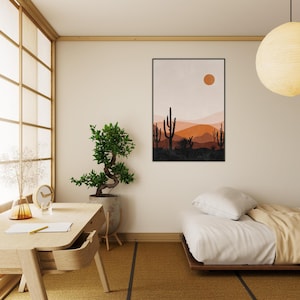 Obra de arte bohemia enmarcada: arte mural ecléctico, decoración bohemia chic, lámina de inspiración gitana, arte étnico, póster bohemia colorido