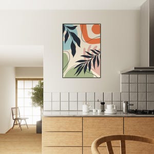 Obra de arte bohemia enmarcada: arte mural ecléctico, decoración bohemia chic, lámina de inspiración gitana, arte étnico, póster bohemia colorido