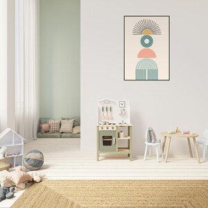 Obra de arte bohemia enmarcada: arte mural ecléctico, decoración bohemia chic, lámina de inspiración gitana, arte étnico, póster bohemia colorido