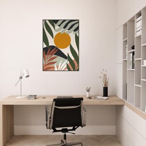 Obra de arte bohemia enmarcada: arte mural ecléctico, decoración bohemia chic, lámina de inspiración gitana, arte étnico, póster bohemia colorido