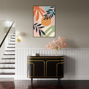 Obra de arte bohemia enmarcada: arte mural ecléctico, decoración bohemia chic, lámina de inspiración gitana, arte étnico, póster bohemia colorido