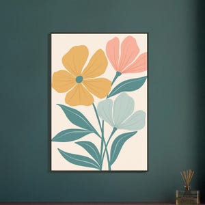 Obra de arte bohemia enmarcada: arte mural ecléctico, decoración bohemia chic, lámina de inspiración gitana, arte étnico, póster bohemia colorido