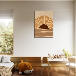 Obra de arte bohemia enmarcada: arte mural ecléctico, decoración bohemia chic, lámina de inspiración gitana, arte étnico, póster bohemia colorido