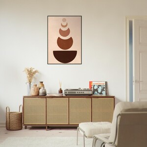 Obra de arte bohemia enmarcada: arte mural ecléctico, decoración bohemia chic, lámina de inspiración gitana, arte étnico, póster bohemia colorido