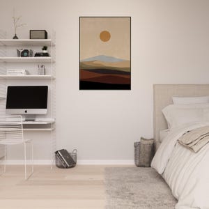 Obra de arte bohemia enmarcada: arte mural ecléctico, decoración bohemia chic, lámina de inspiración gitana, arte étnico, póster bohemia colorido