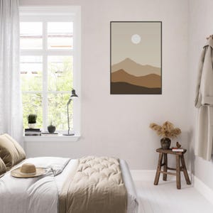 Obra de arte bohemia enmarcada: arte mural ecléctico, decoración bohemia chic, lámina de inspiración gitana, arte étnico, póster bohemia colorido