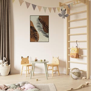 Obra de arte bohemia enmarcada: arte mural ecléctico, decoración bohemia chic, lámina de inspiración gitana, arte étnico, póster bohemia colorido