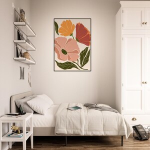 Obra de arte bohemia enmarcada: arte mural ecléctico, decoración bohemia chic, lámina de inspiración gitana, arte étnico, póster bohemia colorido