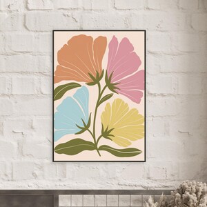 Obra de arte bohemia enmarcada: arte mural ecléctico, decoración bohemia chic, lámina de inspiración gitana, arte étnico, póster bohemia colorido