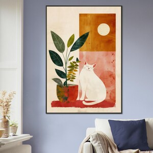 Obra de arte bohemia enmarcada: arte mural ecléctico, decoración bohemia chic, lámina de inspiración gitana, arte étnico, póster bohemia colorido