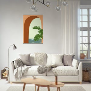 Obra de arte bohemia enmarcada: arte mural ecléctico, decoración bohemia chic, lámina de inspiración gitana, arte étnico, póster bohemia colorido