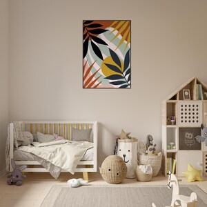 Obra de arte bohemia enmarcada: arte mural ecléctico, decoración bohemia chic, lámina de inspiración gitana, arte étnico, póster bohemia colorido