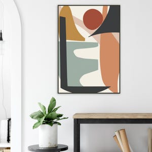 Obra de arte bohemia enmarcada: arte mural ecléctico, decoración bohemia chic, lámina de inspiración gitana, arte étnico, póster bohemia colorido