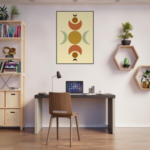 Obra de arte bohemia enmarcada: arte mural ecléctico, decoración bohemia chic, lámina de inspiración gitana, arte étnico, póster bohemia colorido