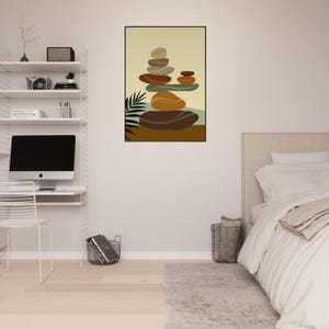 Obra de arte bohemia enmarcada: arte mural ecléctico, decoración bohemia chic, lámina de inspiración gitana, arte étnico, póster bohemia colorido