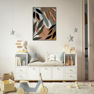 Obra de arte bohemia enmarcada: arte mural ecléctico, decoración bohemia chic, lámina de inspiración gitana, arte étnico, póster bohemia colorido