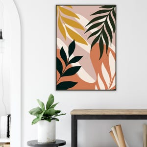 Obra de arte bohemia enmarcada: arte mural ecléctico, decoración bohemia chic, lámina de inspiración gitana, arte étnico, póster bohemia colorido