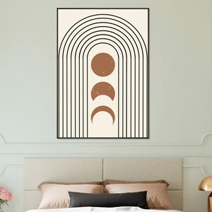 Obra de arte bohemia enmarcada: arte mural ecléctico, decoración bohemia chic, lámina de inspiración gitana, arte étnico, póster bohemia colorido