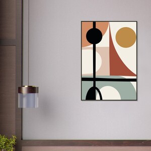 Obra de arte bohemia enmarcada: arte mural ecléctico, decoración bohemia chic, lámina de inspiración gitana, arte étnico, póster bohemia colorido