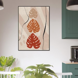 Obra de arte bohemia enmarcada: arte mural ecléctico, decoración bohemia chic, lámina de inspiración gitana, arte étnico, póster bohemia colorido