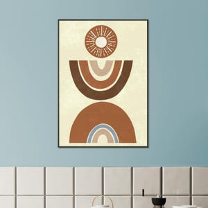 Obra de arte bohemia enmarcada: arte mural ecléctico, decoración bohemia chic, lámina de inspiración gitana, arte étnico, póster bohemia colorido