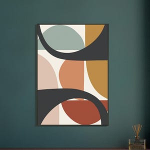 Obra de arte bohemia enmarcada: arte mural ecléctico, decoración bohemia chic, lámina de inspiración gitana, arte étnico, póster bohemia colorido